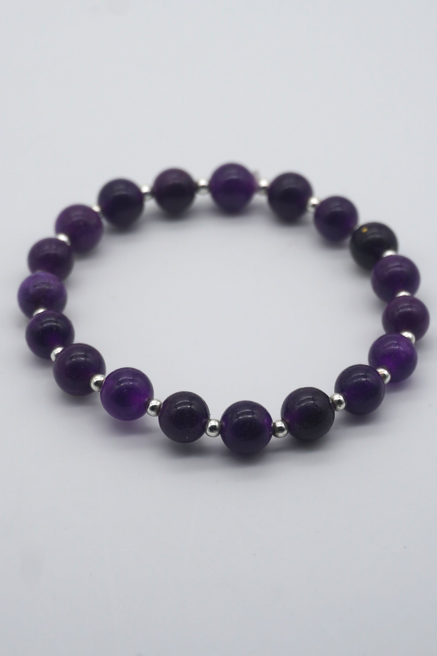 Bracciale in Ametista naturale – Calma, protezione e spiritualità