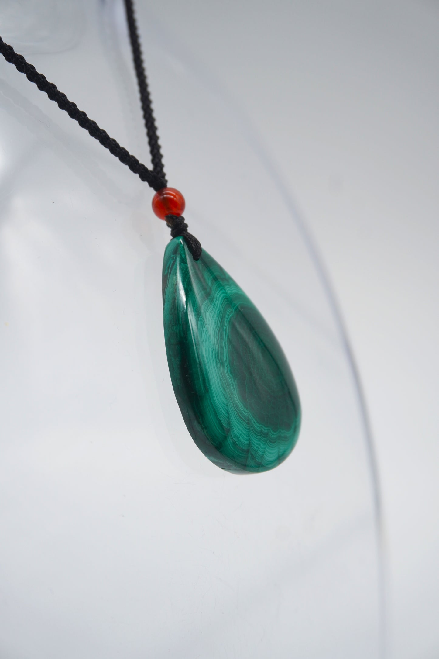Ciondolo in Malachite Levigata