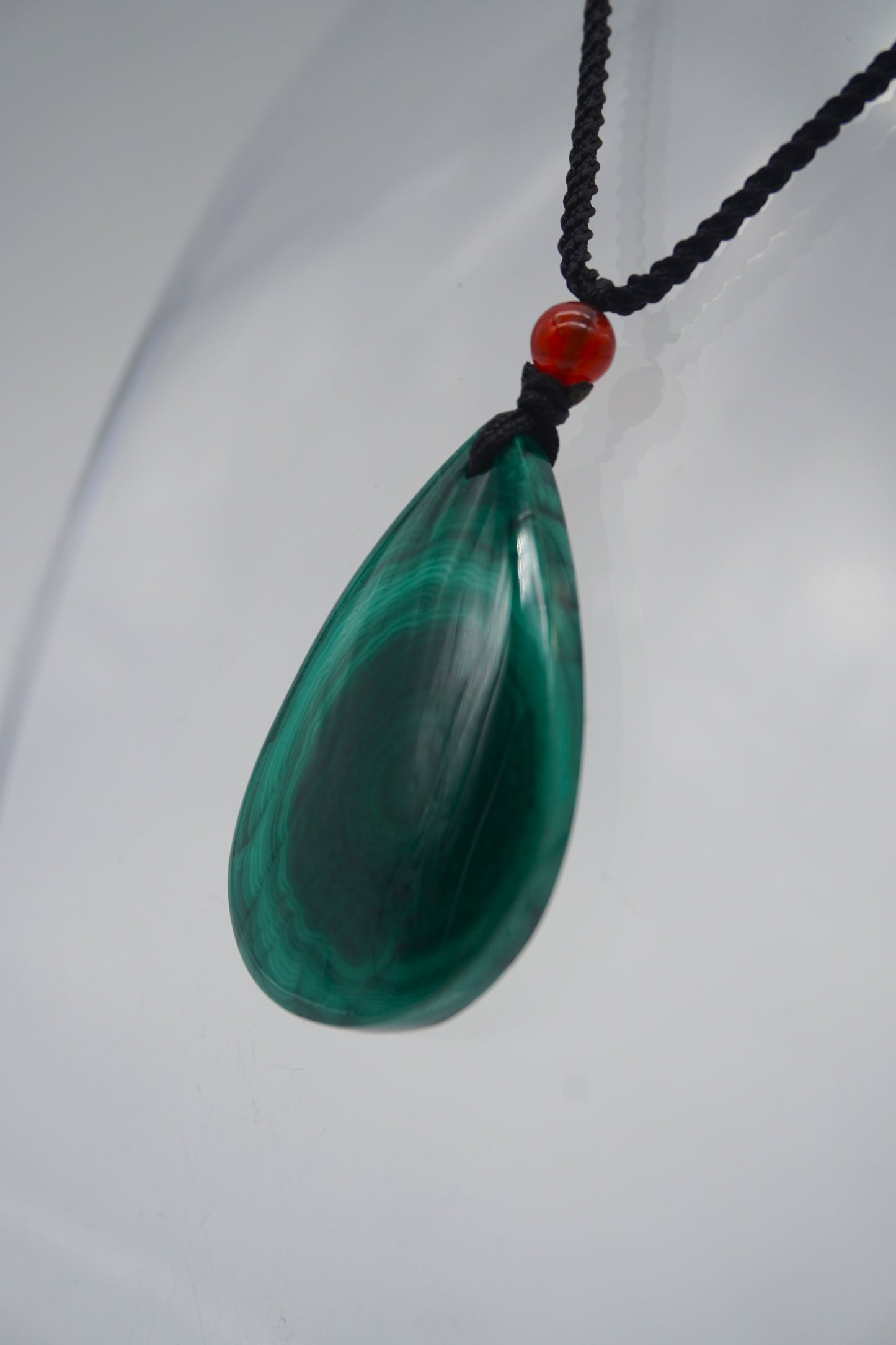 Ciondolo in Malachite Levigata