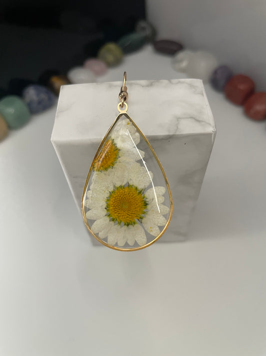 Orecchini con fiori essiccati #2