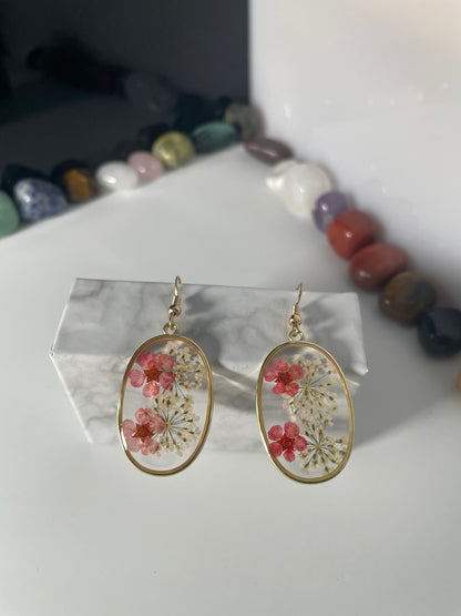 Orecchini con fiori essiccati #1