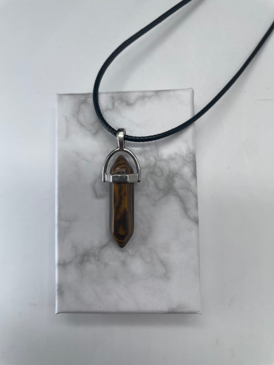 Pendente marrone con venature chiare