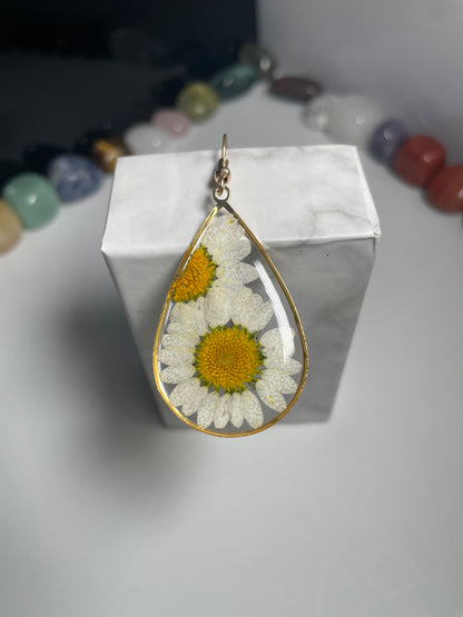 Orecchini con fiori essiccati #2
