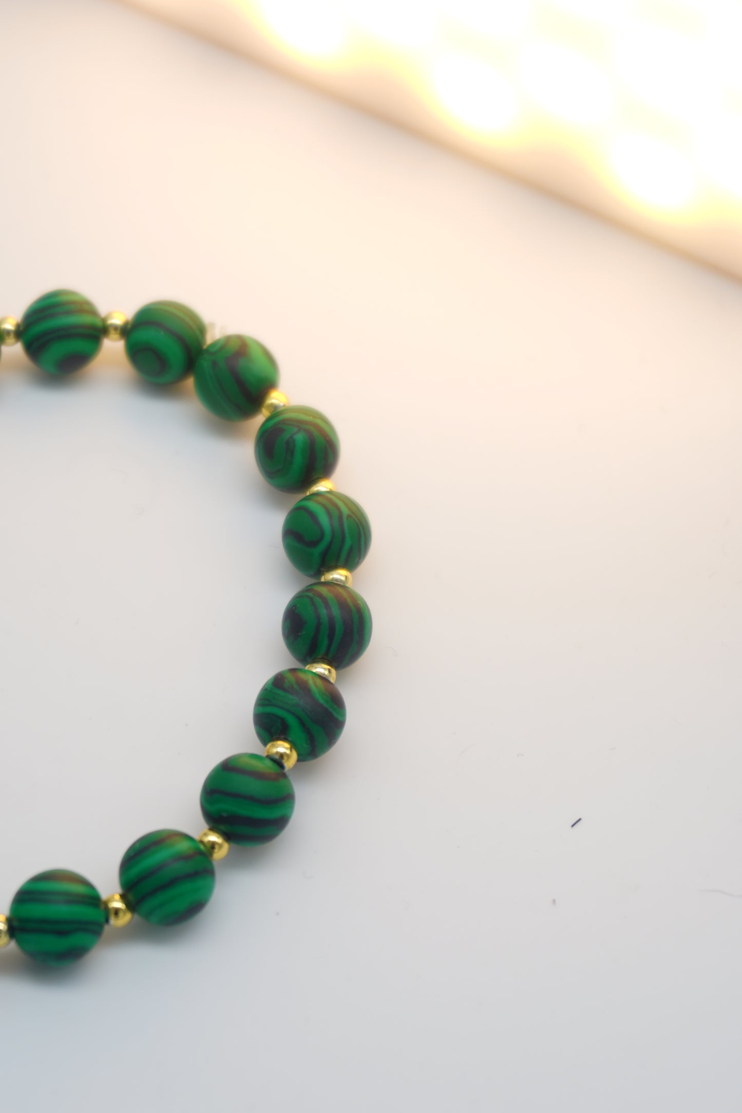 Bracciale in Malachite naturale – Energia protettiva e trasformazione interiore