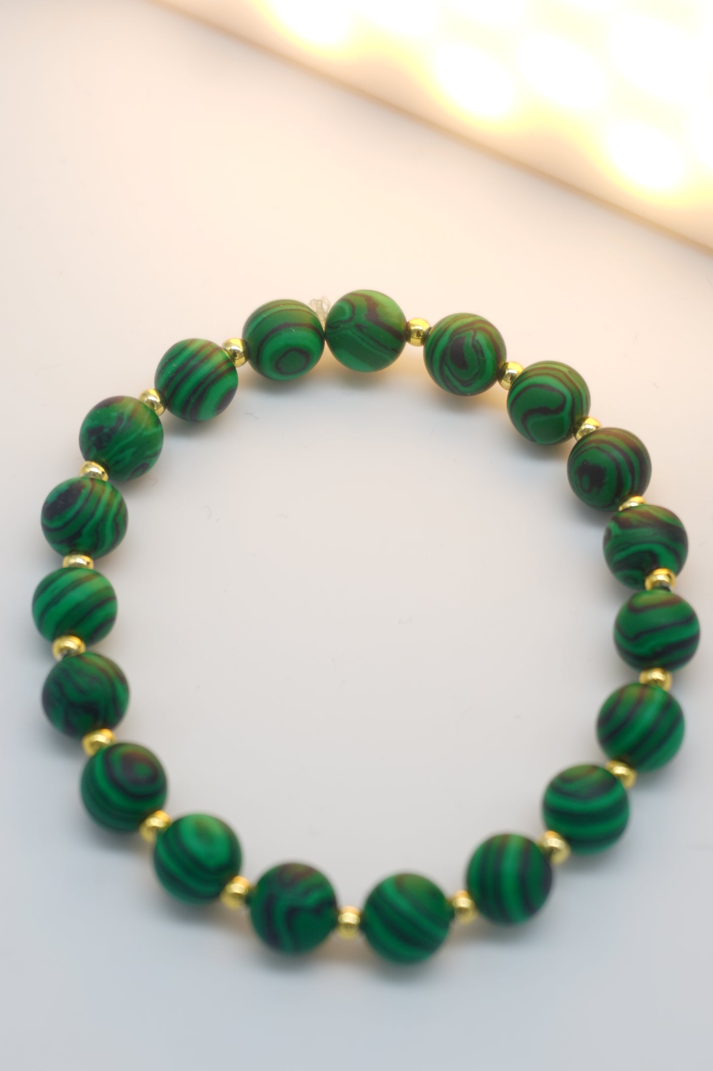 Bracciale in Malachite naturale – Energia protettiva e trasformazione interiore