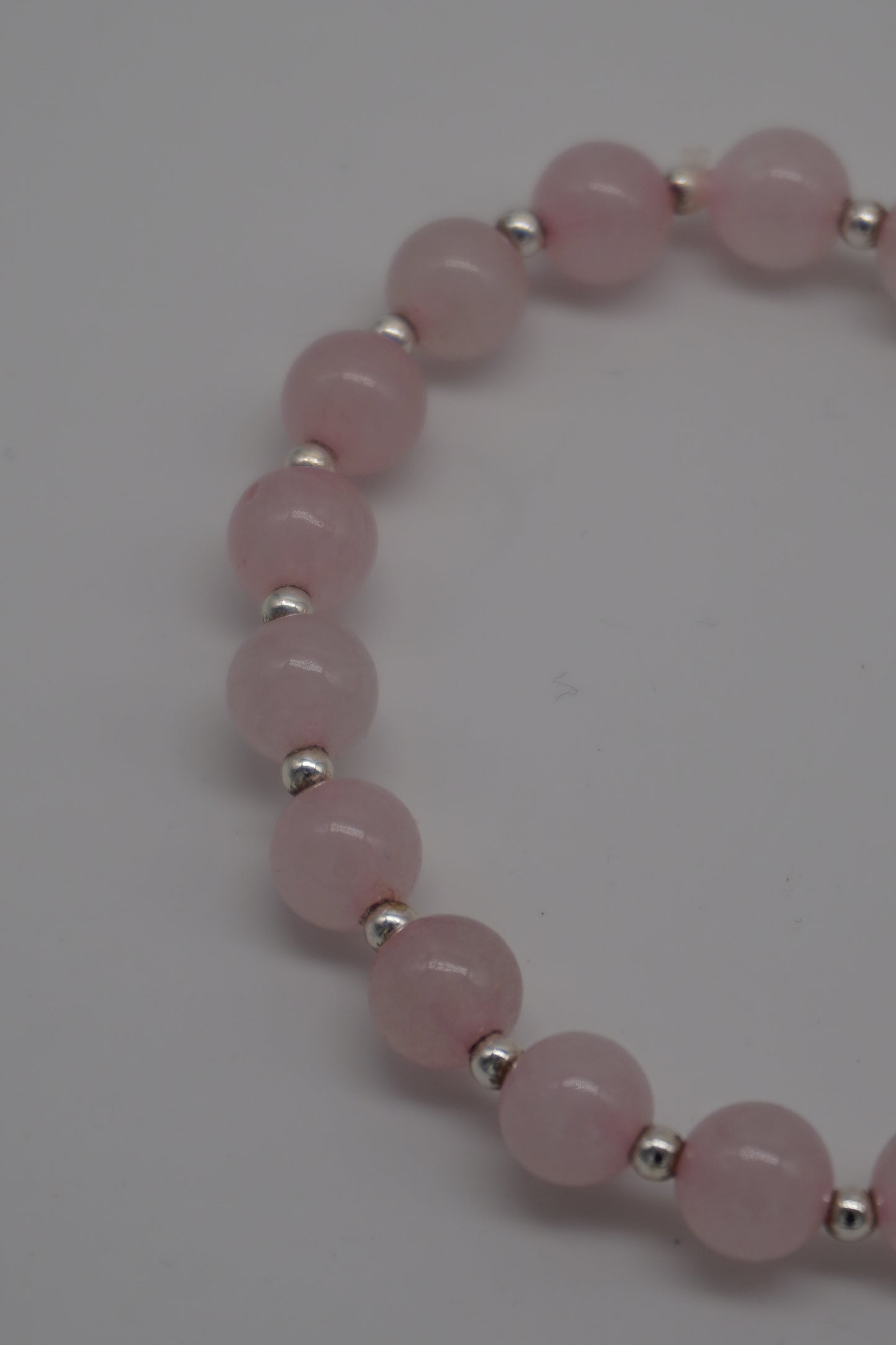 Bracciale in Quarzo Rosa naturale – Amore, armonia e dolcezza emotiva
