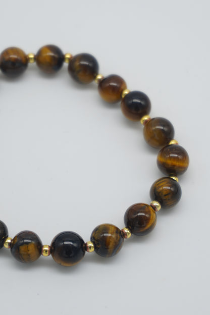 Bracciale in Occhio di Tigre naturale – Protezione, forza e concentrazione