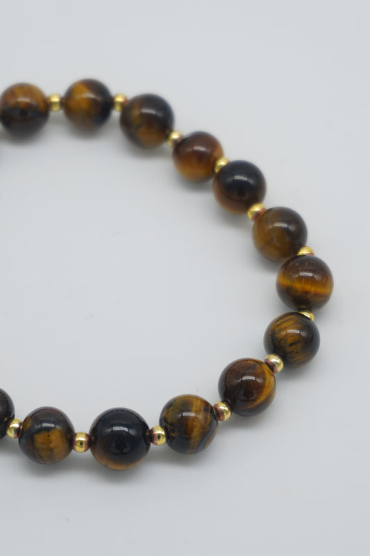 Bracciale in Occhio di Tigre naturale – Protezione, forza e concentrazione