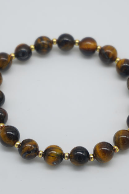 Bracciale in Occhio di Tigre naturale – Protezione, forza e concentrazione