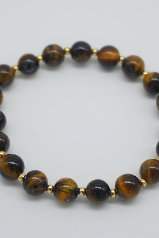 Bracciale in Occhio di Tigre naturale – Protezione, forza e concentrazione