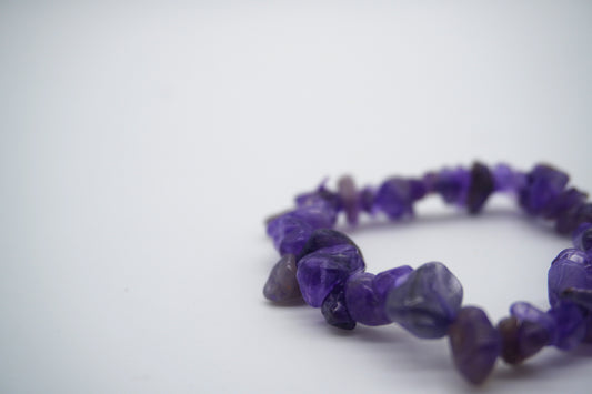 Bracciale in Ametista Grezza – Energia da Portare al Polso