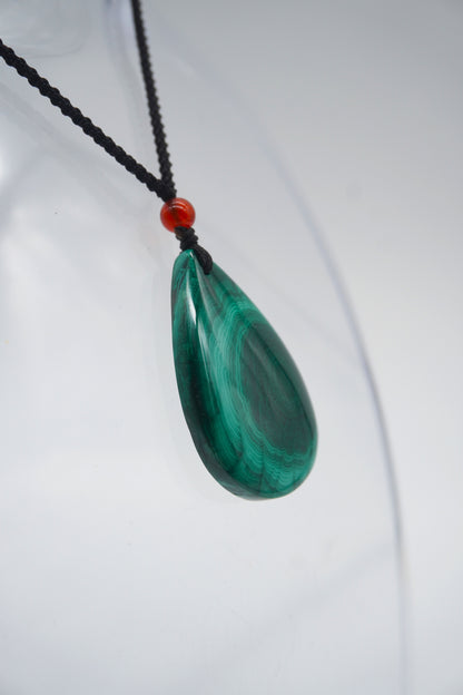 Ciondolo in Malachite Levigata