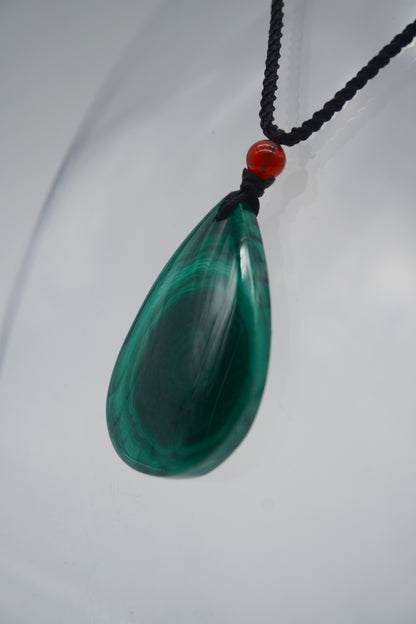 Ciondolo in Malachite Levigata