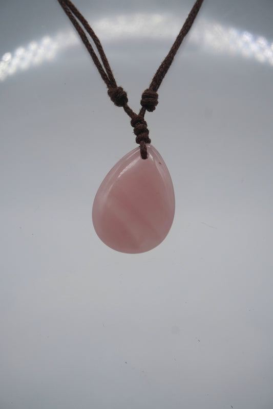 Pendente in Quarzo Rosa